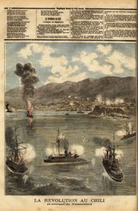 Cile, in mezzo alla guerra civile, subito dopo aver ottenuto l