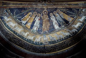 Cristo tra San Paolo, Santa Cecilia, San Pasquale, San Pietro, San Valeriano e Sant