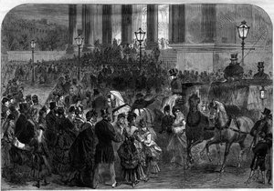 Messa di Natale a mezzanotte nella chiesa della Madeleine a Parigi nel 1873