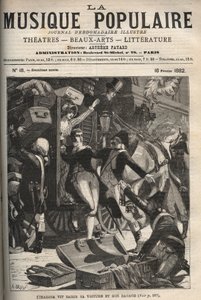 Cimarosa vede la sua carrozza e i suoi bagagli sequestrati - Domenico Cimarosa (1749-1801), compositore italiano del XVIII secolo. incisione in “Popular Music” settimanale illustrato - 1882 da Unknown artist