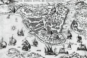 Città di Costantinopoli, incisione da Unknown artist