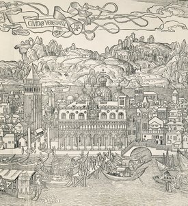 Città di Venezia, Italia, incisione da Unknown artist