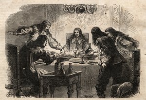 La cena di Claude de Bullion da Unknown
