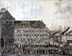 Assalto e saccheggio del municipio di Strasburgo, 21 luglio 1789 da Unknown artist