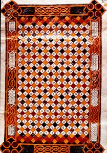 Labirinto commemorativo Pagina coperta da un labirinto digitale. Miniatura di Florentius dal manoscritto 