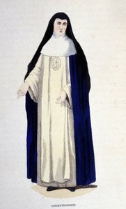 Concezionista, incisione da un album sugli ordini religiosi, Parigi da Unknown artist