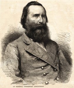 Generale confederato James Longstreet (1821 - 1904).