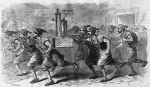 Costantinopoli - organizzazione del servizio di pompe antincendio nel 1868 da Unknown artist