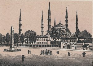 Costantinopoli, Turchia: vista della moschea di Sultan Achmed. in 