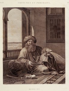 Costumi e ritratti: Mourad Bey (1750-1801) capo Mamelucco (Murad Bey capo Mamelucco egiziano) - in "Description of Egypt", Edizioni Imperiali