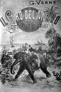 Copertina di Il giro del mondo in 80 giorni di Jules Verne (1828-1905)