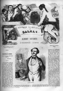 Copertina del romanzo "Albert Savarus" da Unknown artist