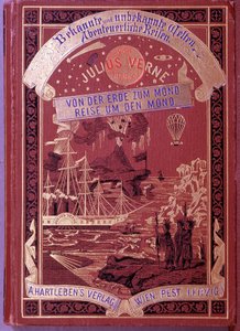 Copertina di un libro di Jules Verne in tedesco da Unknown artist