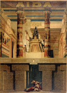 Copertina della prima partitura di Aida di Giuseppe Verdi. Edizione Ricordi da Unknown artist