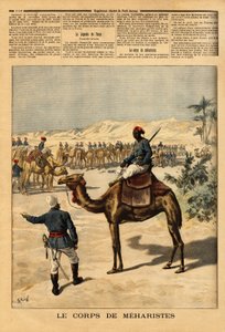 Creazione di un corpo speciale di Meharisti per la conquista francese del Sudan, per combattere contro i Tuareg da Unknown artist