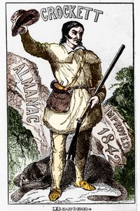 David Crockett (1786-1836), pioniere americano - Almanacco da Unknown artist