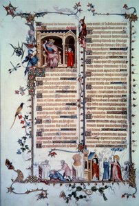 Davide minacciato da Saul. Allegoria dell