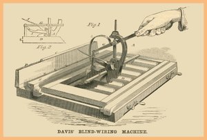 Macchina per il cablaggio del cieco Davis da Unknown Artist