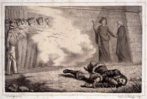 Morte di Murat (1767 - 1815) - in "Storia d
