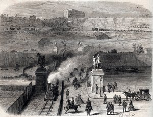 Demolizione del Trocadero a Parigi nel 1866 da Unknown artist