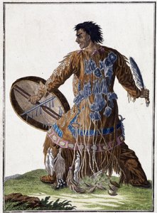 Indovino (sciamano) di Kamchatka (Siberia) - incisione, inizio XIX secolo da Unknown artist
