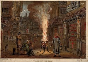 La grande peste di Londra, 1665 da Unknown