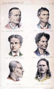Diversi tipi di criminali rappresentati nello studio di criminologia “L