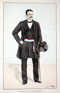 Commissario di polizia divisionale (1896) (acquaforte a colori) da Unknown artist