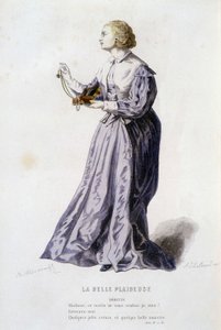 Dorette in "la belle plaideuse" (di Bois Robert nel 1654), in "Il teatro francese nel XVI e XVII secolo anteriori a Molière" di Edouard Fournier da Unknown artist