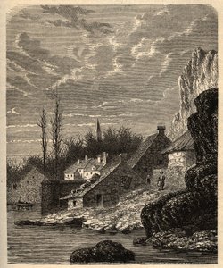Douarnenez - Finistere - Bretagna - incisione in 
