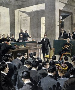 Caso Dreyfus: testimonianza del tenente colonnello Georges Picquart (1854-1914) al processo dello scrittore Emile Zola (a seguito della lettera J