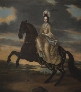 Ritratto della Duchessa Edvige Sofia di Holstein-Gottorp, Regina di Svezia da Unknown artist