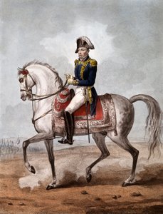Ritratto equestre del Marchese Gilbert du Motier de La Fayette (1757-1834), aristocratico, ufficiale militare e politico francese - Incisione - Marchese di La Fayette (1757-1834), militare e politico francese