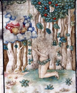 Eva nel Paradiso Terrestre (Eden). XVI secolo. Chiesa della Vergine Incoronata, Lodi