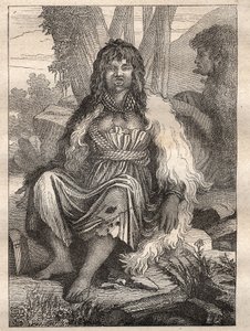 Spedizione intorno al mondo (1785-1788) di Jean François Galaup de La Pérouse (1741-1788): tipi di donne del porto dei francesi (Alaska) - illustrazione tratta da 
