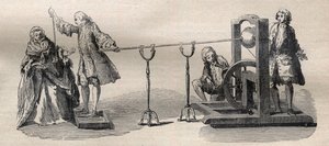 Esperimento con la macchina di Boze: infiammazione dello spirito del vino con la punta di una spada da Unknown artist
