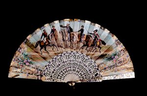 Decorazione di recinzione con cinque cavalieri: l
