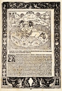 Lotta di Teseo con il Minotauro da Unknown artist