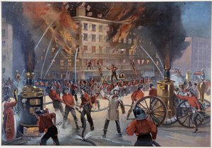Incendio e pompieri a New York