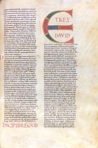Primo Libro dei Re. Capulet con il nome del re Davide e l