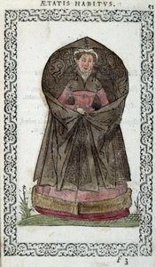Demoiselle fiamminga - in "Habits et effigies" di Jean Sulperius