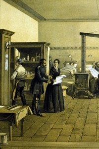 Florence Nightingale (1820 - 1910) in un ospedale a Scutari in Turchia circa 1855 - (dettaglio)