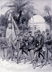 Soldati della legione straniera in uniforme. 1878 da Unknown artist