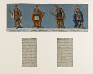 Quattro re Inca: Tupac Yupanqui, Huayna Capac, Huascar Inca, Atahuallpa, inizio XIX secolo