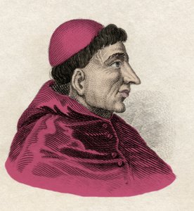 Francisco Jimenez de Cisneros (Gonzalo Jimenez de Cisneros) (1436-1517) cardinale, riformatore religioso e statista spagnolo. Incisione del XIX secolo