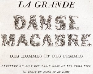 Frontespizio “La grande danza macabra degli uomini e delle donne”