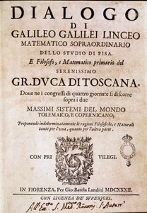 Frontespizio di Dialogo sopra i due massimi sistemi del mondo