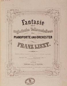 Frontespizio della partitura 
