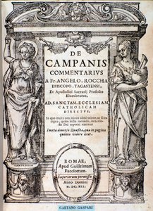 Frontespizio da De campanis di Rocca da Unknown artist