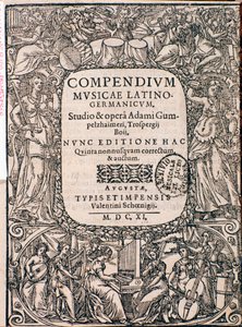 Frontespizio di Compendium of Music